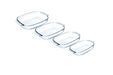 Pyrex 4-Piece Glass Ovenware Set – Heat-Resistant Bakeware Murukali.com