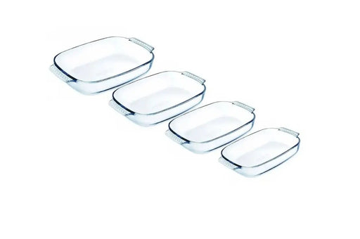 Pyrex 4-Piece Glass Ovenware Set – Heat-Resistant Bakeware Murukali.com