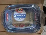 Pyrex 4-Piece Glass Ovenware Set – Heat-Resistant Bakeware Murukali.com