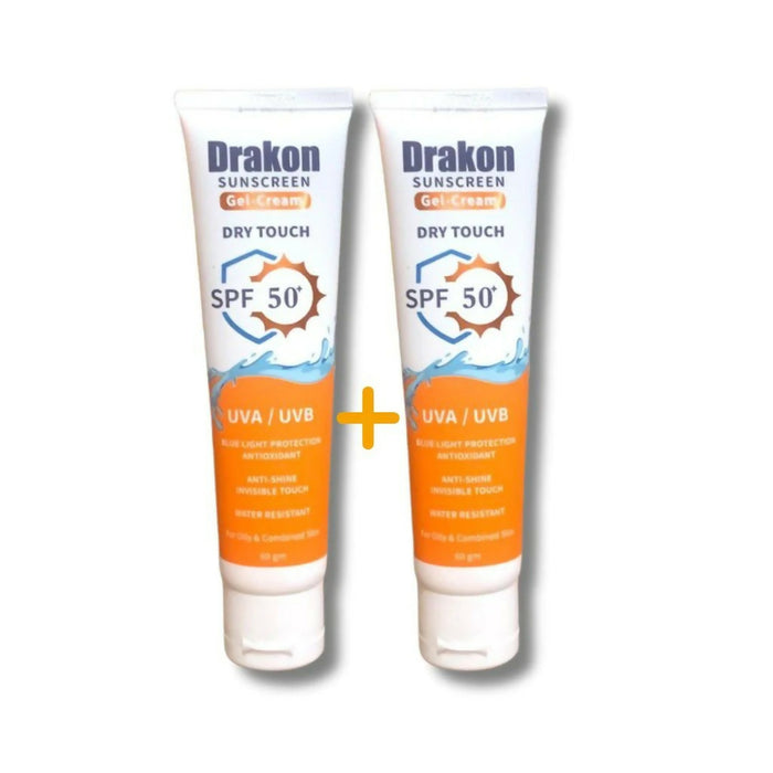 Drakon® Sunscreen gel Dry Touch SPF 50+ X2 Promo pack