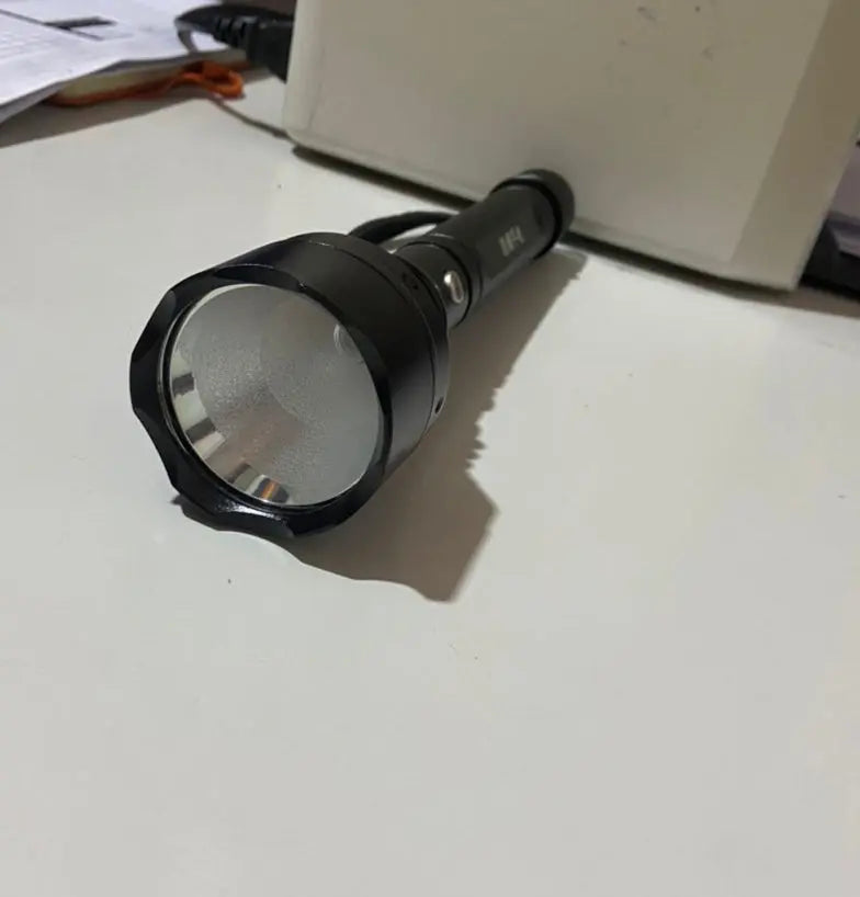 Rechargeable LED Black Torch IBABI Tech