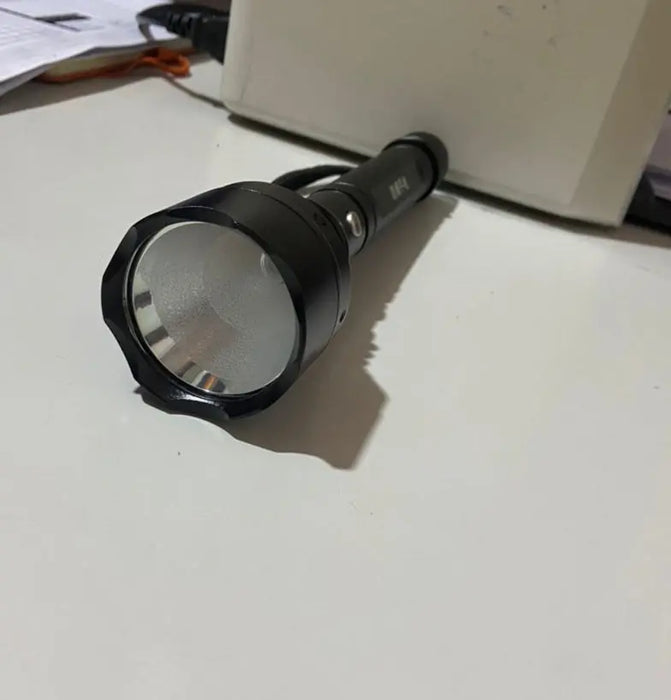 Rechargeable LED Black Torch IBABI Tech