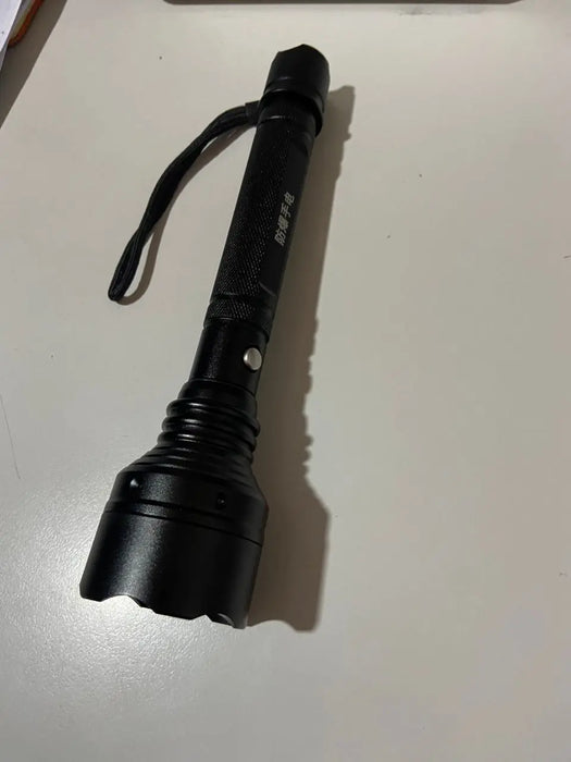 Rechargeable LED Black Torch IBABI Tech