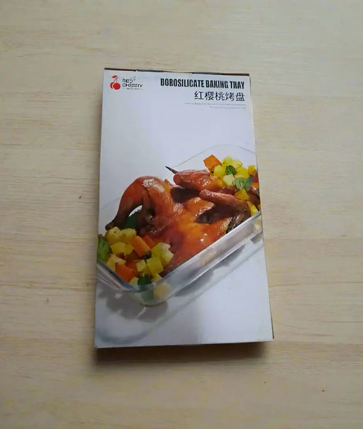 Red Cherry Borosilicate Baking Tray Murukali.com