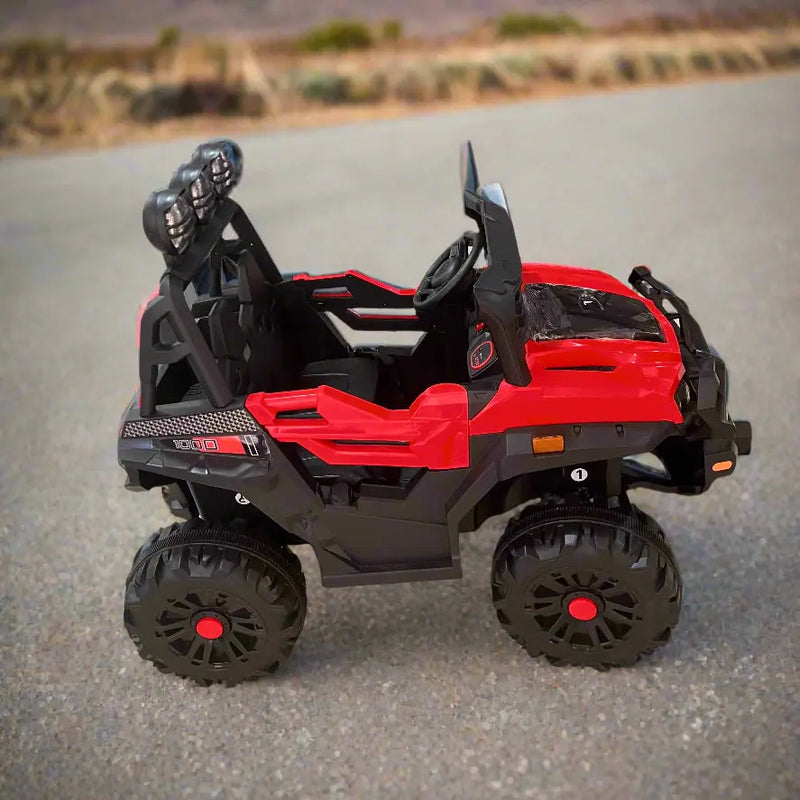 Red Electric Kids' Off-Road UTV Ride-On Murukali.com