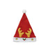 Red and White Santa Hat with Golden Reindeer Antlers Murukali.com