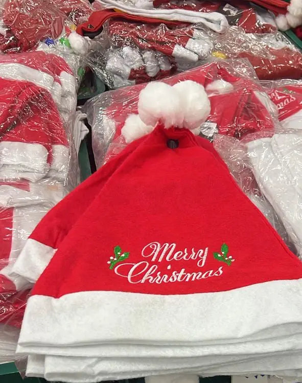 Red and White Santa Hats Murukali.com