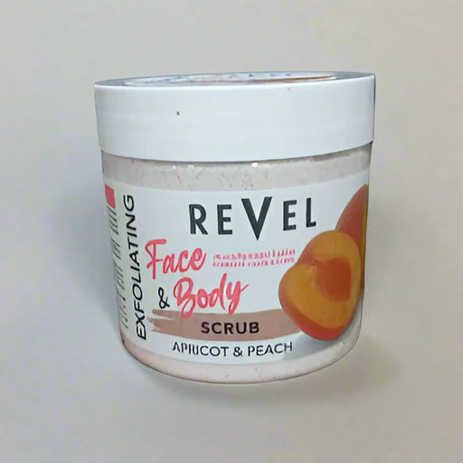 Revel Exfoliating Face & Body Scrub - Apricot & Peach, 475ml Murukali.com