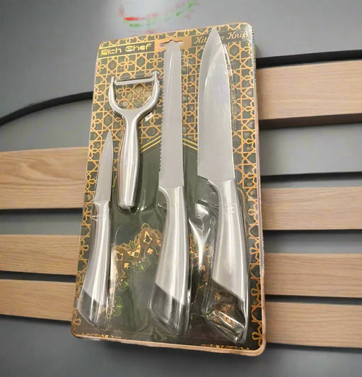 Rich Chef Stainless Steel Kitchen Knife Set 4pcs Murukali.com