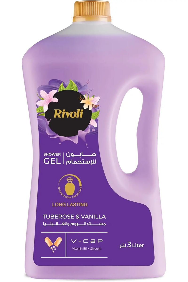 Rivoli Shower Gel Tuberose and Vanilla Perfume  3L murukali.com