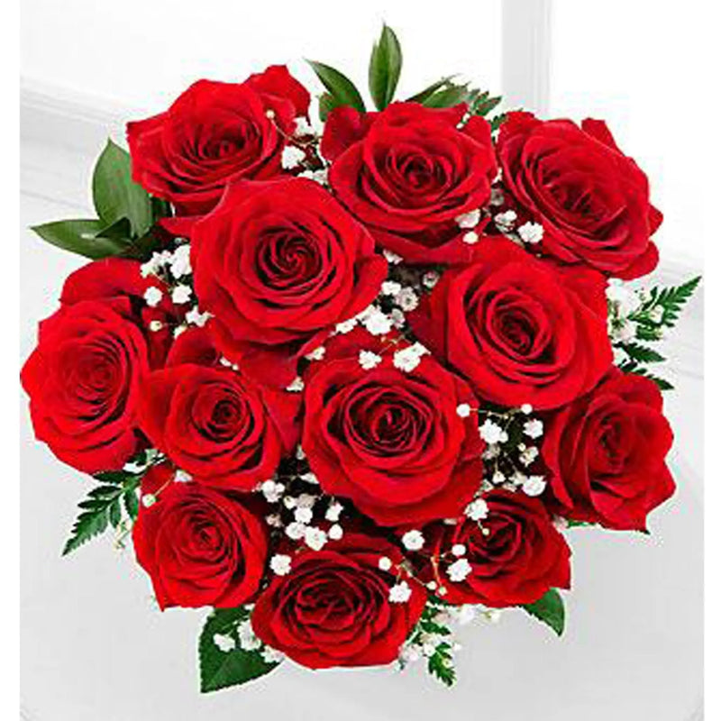 Rose Fresh Flower Bouquet&Whites murukali.com