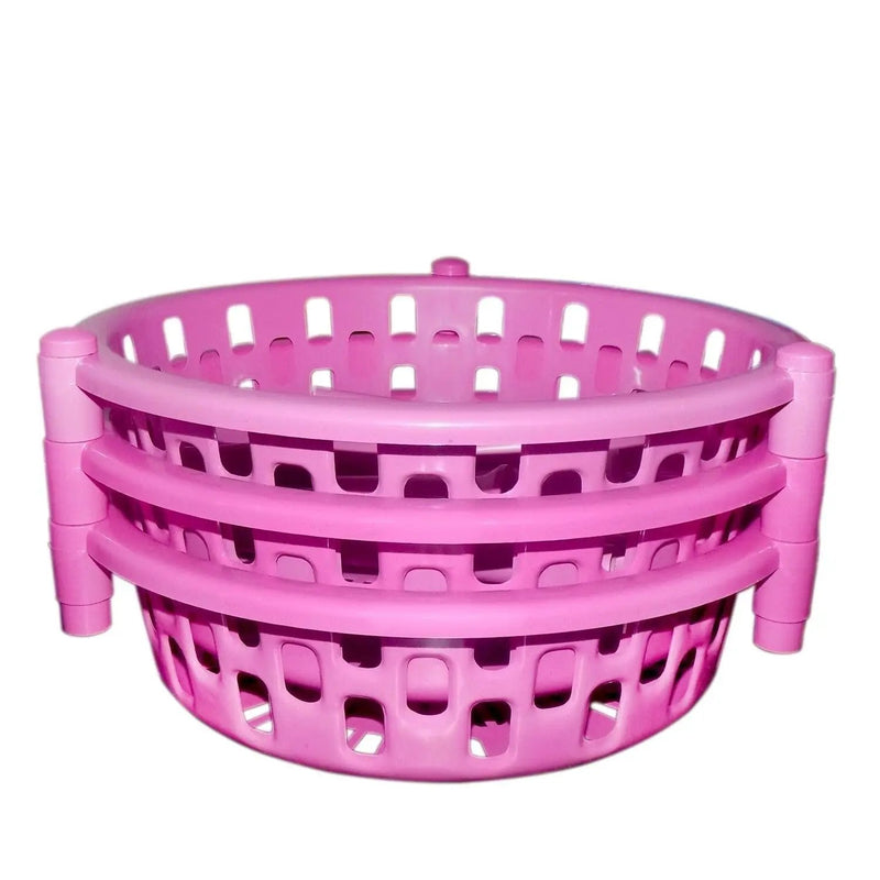 Round Trolley 3 Stack Murukali.com