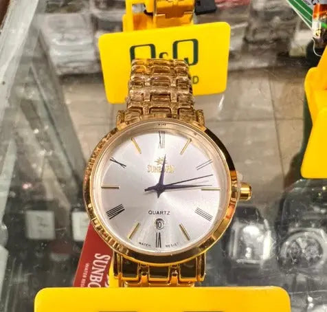 SUNBO Gold-Colored Wristwatch Murukali.com