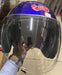 SXW Blue Motorcycle Helmet with Visor Murukali.com