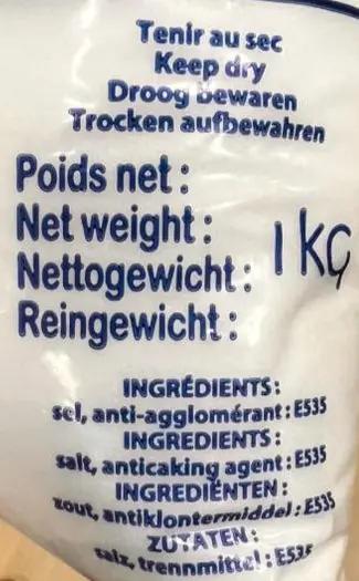 Saline d'Einville Sel Fin 1kg Murukali.com