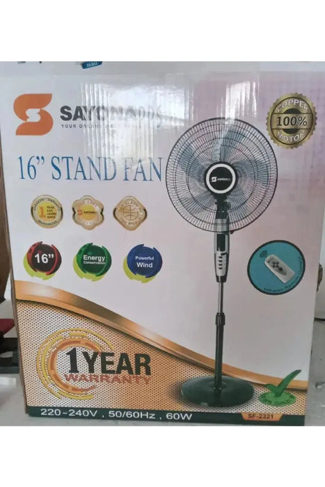 Sayona 16 Stand Fan, Murukali.com