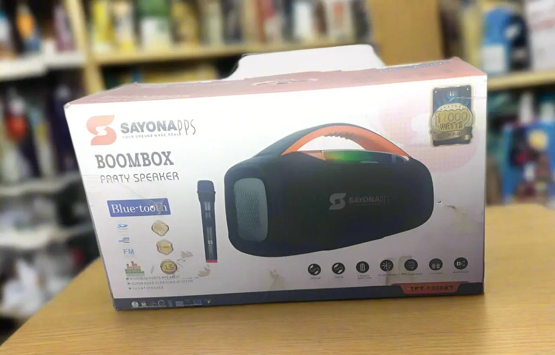 Sayona Boombox Party Speaker 12000W Murukali.com