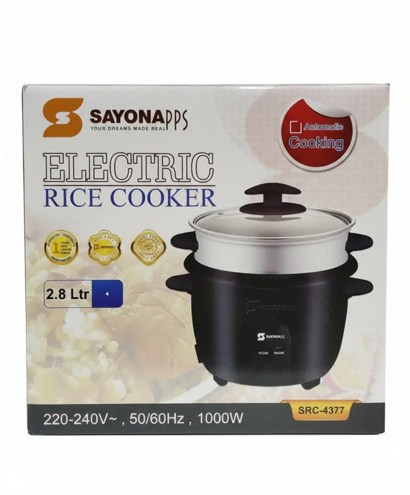 Sayonapps Electric Rice Cooker  220-240V, 50/60Hz 1000W 2.8 Liters Murukali.com