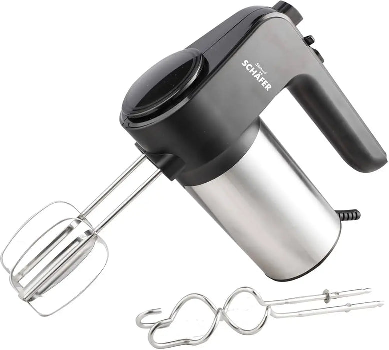 Schaefer 400W Electric Hand Mixer – Stainless Steel, 5-Speed Murukali.com