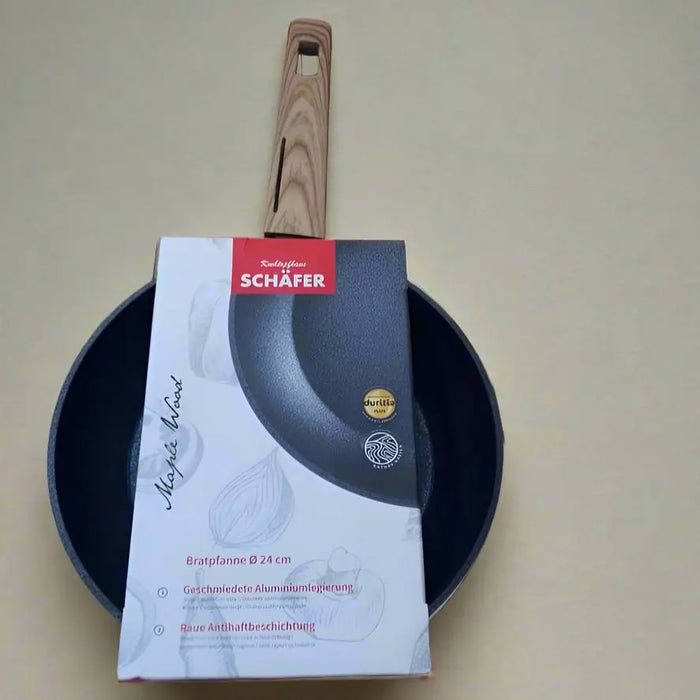 Schafer Magic Wood Frying Pan – 24 cm Non-Stick Aluminum Murukali.com