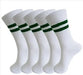 School Uniform Socks White with Green Strip/ 1 pair murukali.com