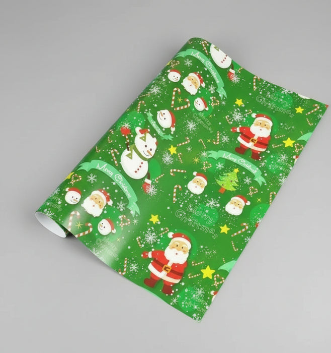 Christmas Gift Wrapping Paper Green /pc