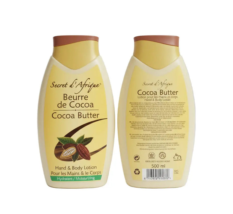 Secret d'Afrique Cocoa Butter Hand & Body Lotion 500ml Murukali.com