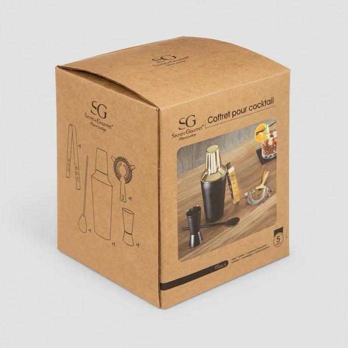 Secret de Gourmet 5-Piece Stainless Steel Cocktail Set