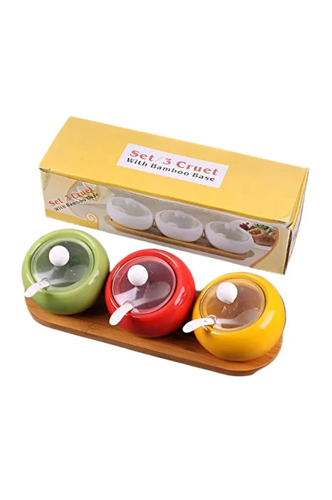 Set of 3  with Bamboo Base Murukali.com