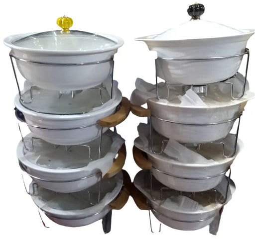 Shafing Dish Cookware Set 4pcs murukali.com