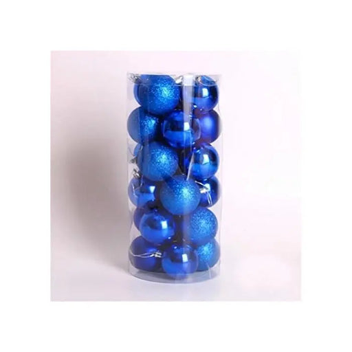 Shatterproof Glittering Christmas Balls Ornaments For Christmas Tree Holiday Xmas Garden Decorations (Blue) murukali.com