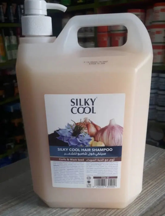 Silky Cool Hair Shampoo with Garlic & Black Seed - 5L Murukali.com