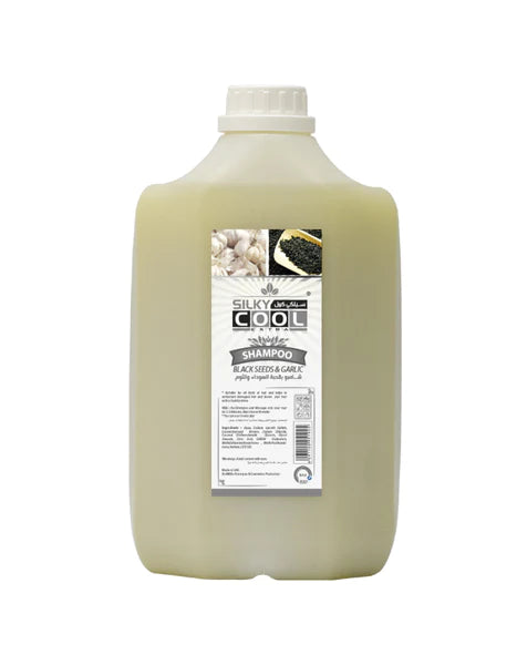 Silky Cool Shampoo 5 Litre - Black Seeds & Garlic – Milia Cosmetics murukali.com