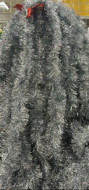 Silver Christmas Tinsel Garland 1pc Murukali.com