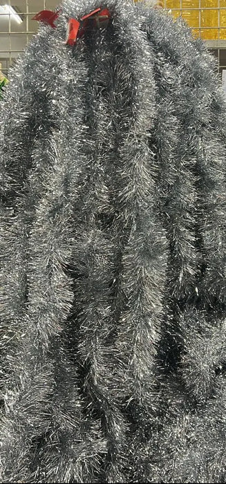 Silver Christmas Tinsel Garland 1pc Murukali.com