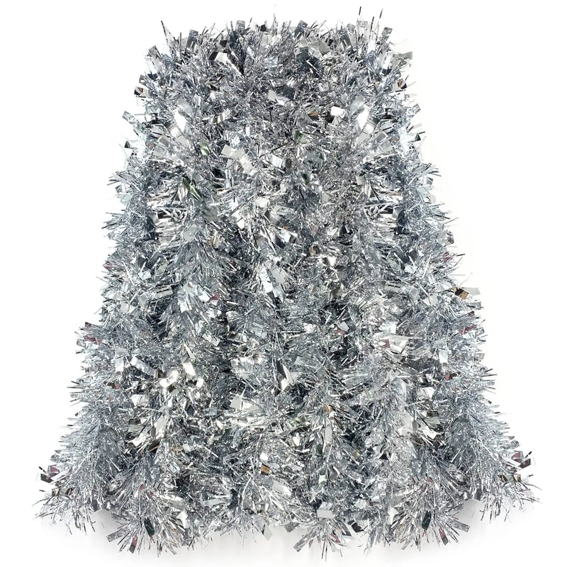 Silver Christmas Tinsel Garland Murukali.com