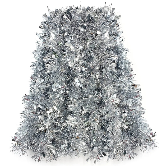 Silver Christmas Tinsel Garland Murukali.com