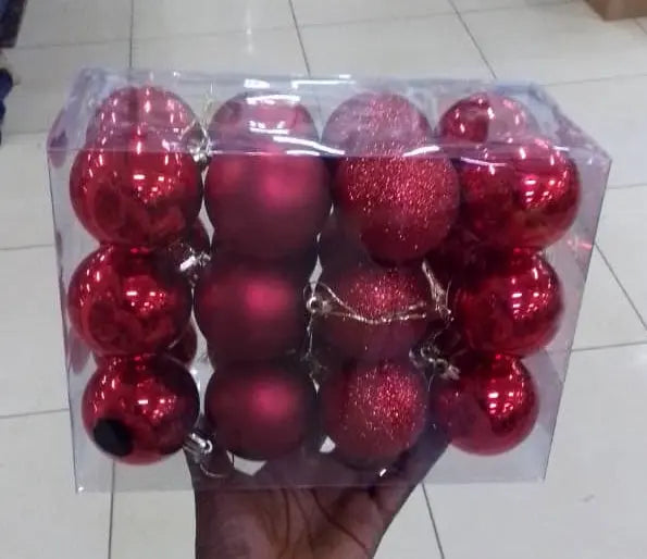 Shatterproof Christmas Ball Ornaments 24pcs