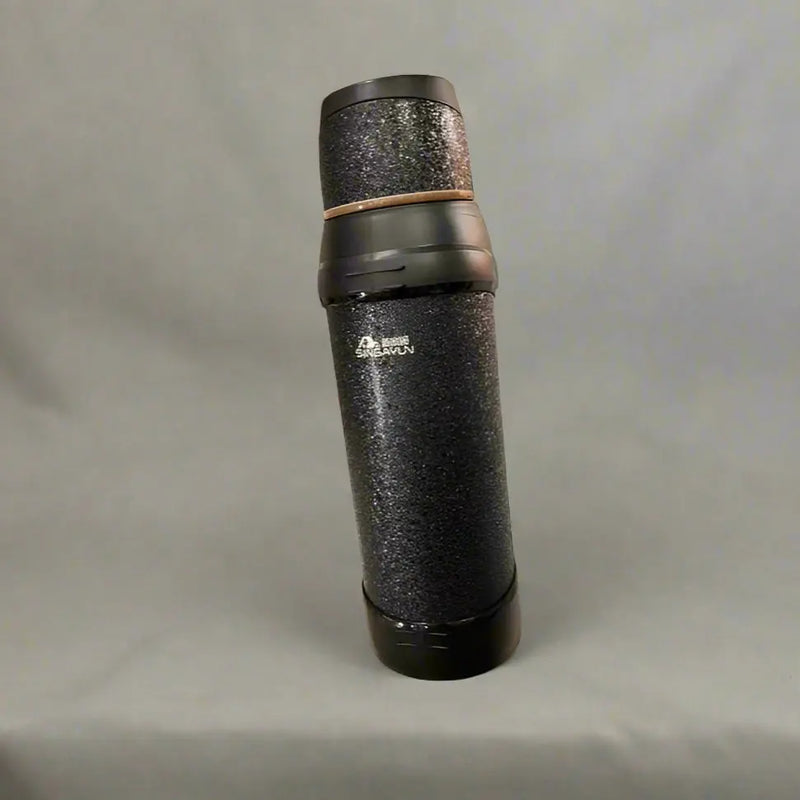 Sleek Black 2.5L Thermal Flask with Sparkle Finish Murukali.com