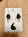 Sleek Black Teardrop Necklace and Earring Set Maman Fatu
