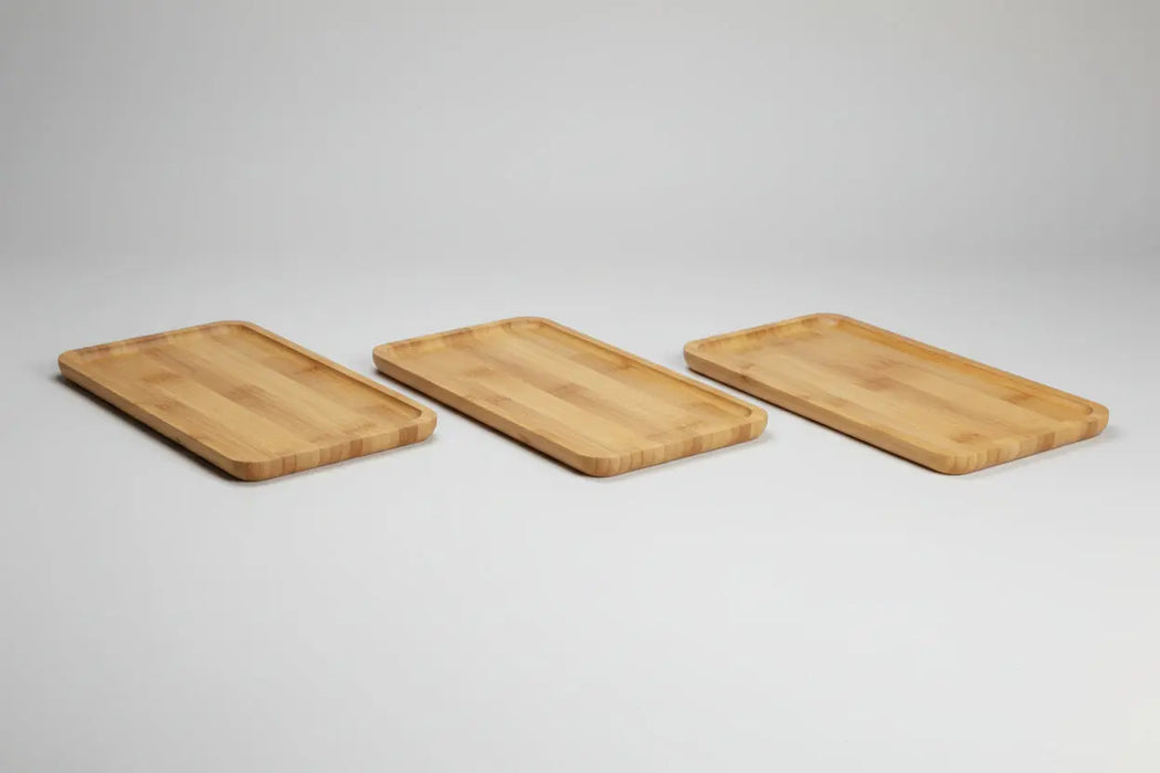 Small Rectangular Bamboo Serving Tray