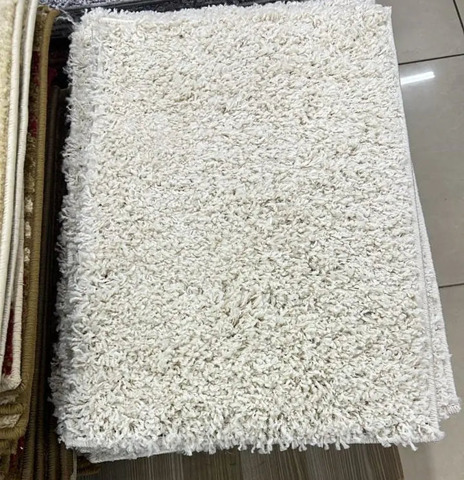Soft White Shaggy Rug – Cozy & Fluffy Floor Mat Murukali.com