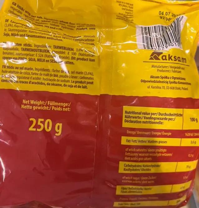 Soleo Sticks with Salt 250g Murukali.com