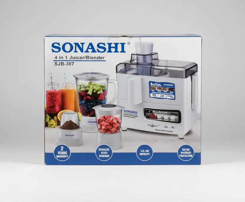 Sonashi SJB-307 4-in-1 Juicer & Blender 1.5L