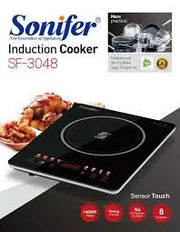 Sonifer SF-3048 manufacturer 1400W timer temperature control heating glass plate single touch sensor induction cooker electric murukali.com