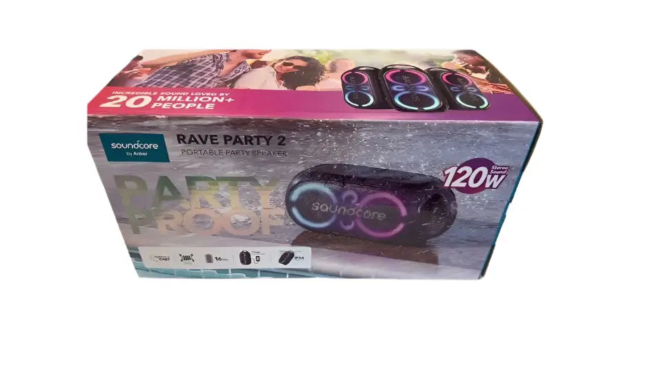 Soundcore Anker Rave Party 2 Portable Speaker 120W Murukali.com