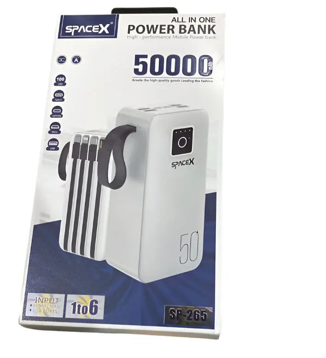 SpaceX All In One Power Bank 50000 mAh Murukali.com
