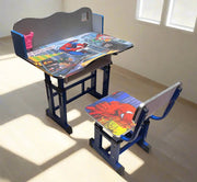 Spider-Man Wooden Table Chair Set   Children's Desk and Chair Set Murukali.com