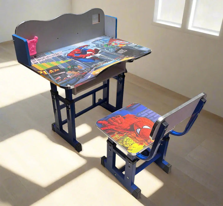 Spider-Man Wooden Table Chair Set   Children's Desk and Chair Set Murukali.com