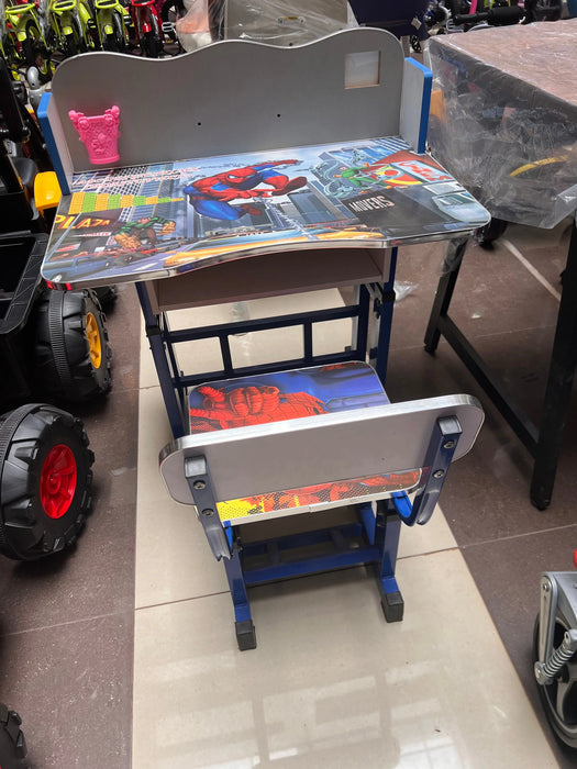 Spider-Man Wooden Table Chair Set   Children's Desk and Chair Set Murukali.com